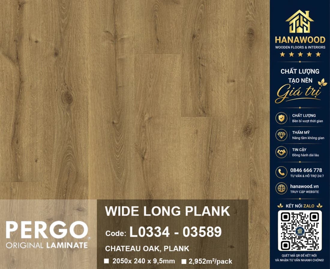 Sàn Gỗ Công Nghiệp Pergo Wide Long Plank 03589