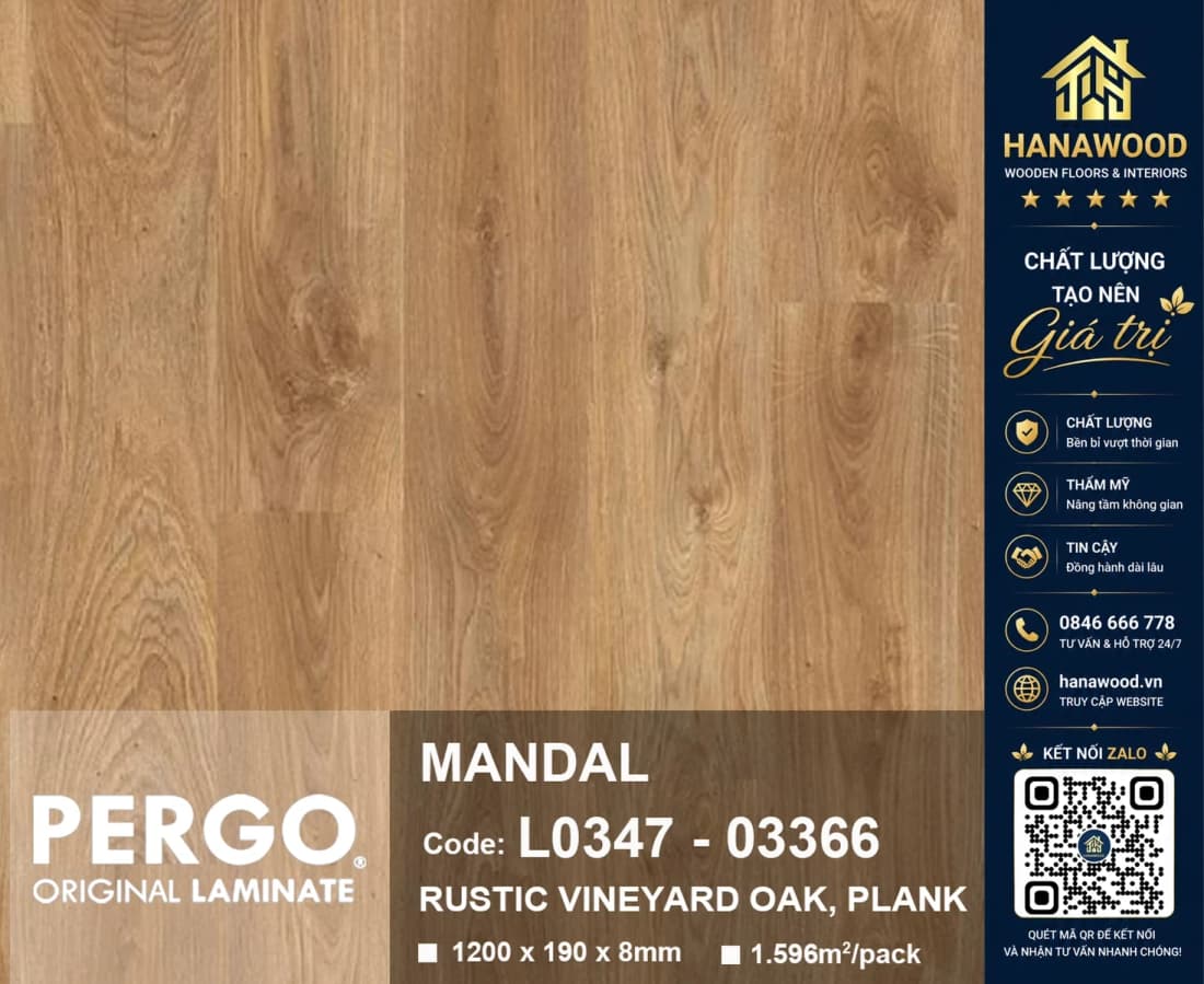 Sàn Gỗ Công Nghiệp Pergo Mandal 03366