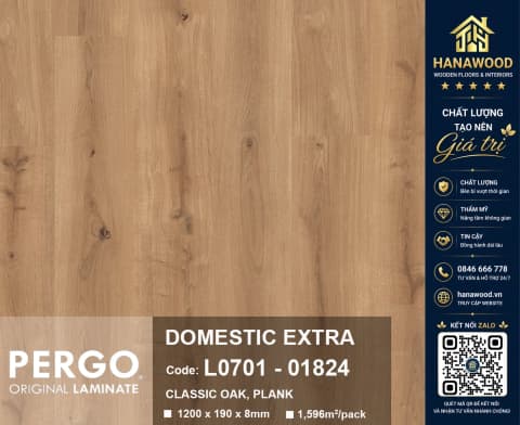 Sàn Gỗ Công Nghiệp Pergo Domestic Extra 01824