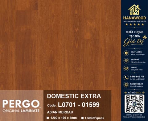 Sàn Gỗ Công Nghiệp Pergo Domestic Extra 01599