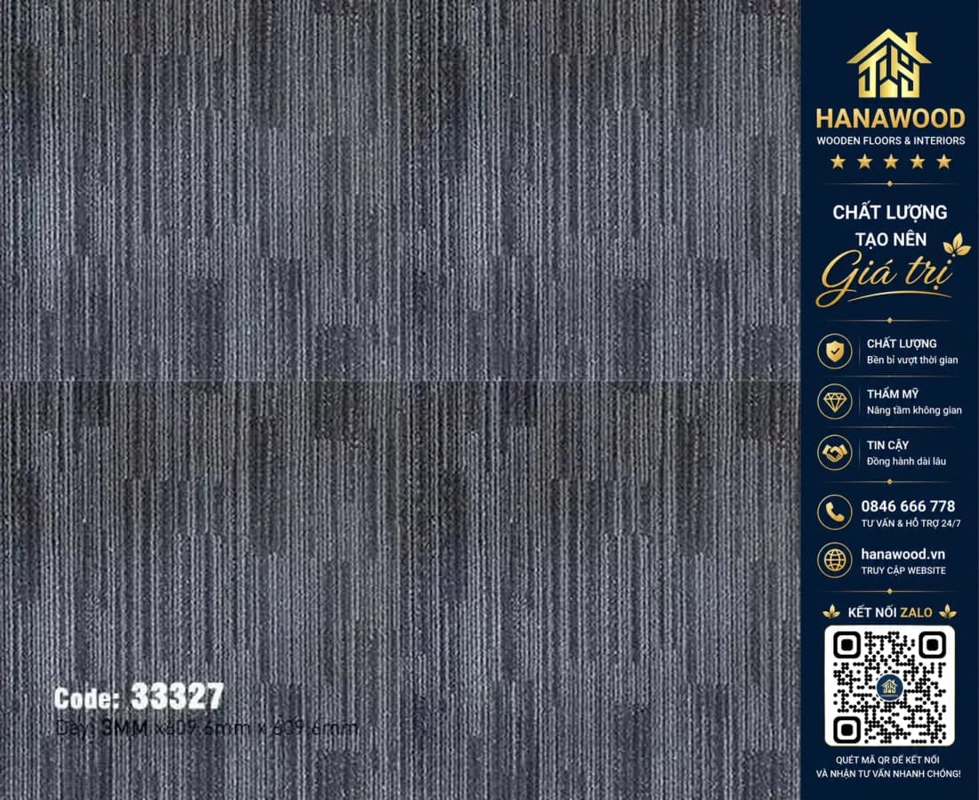 Hình ảnh Sàn Nhựa Dán Keo Vân Thảm MSFloor 33327 Dày 3mm