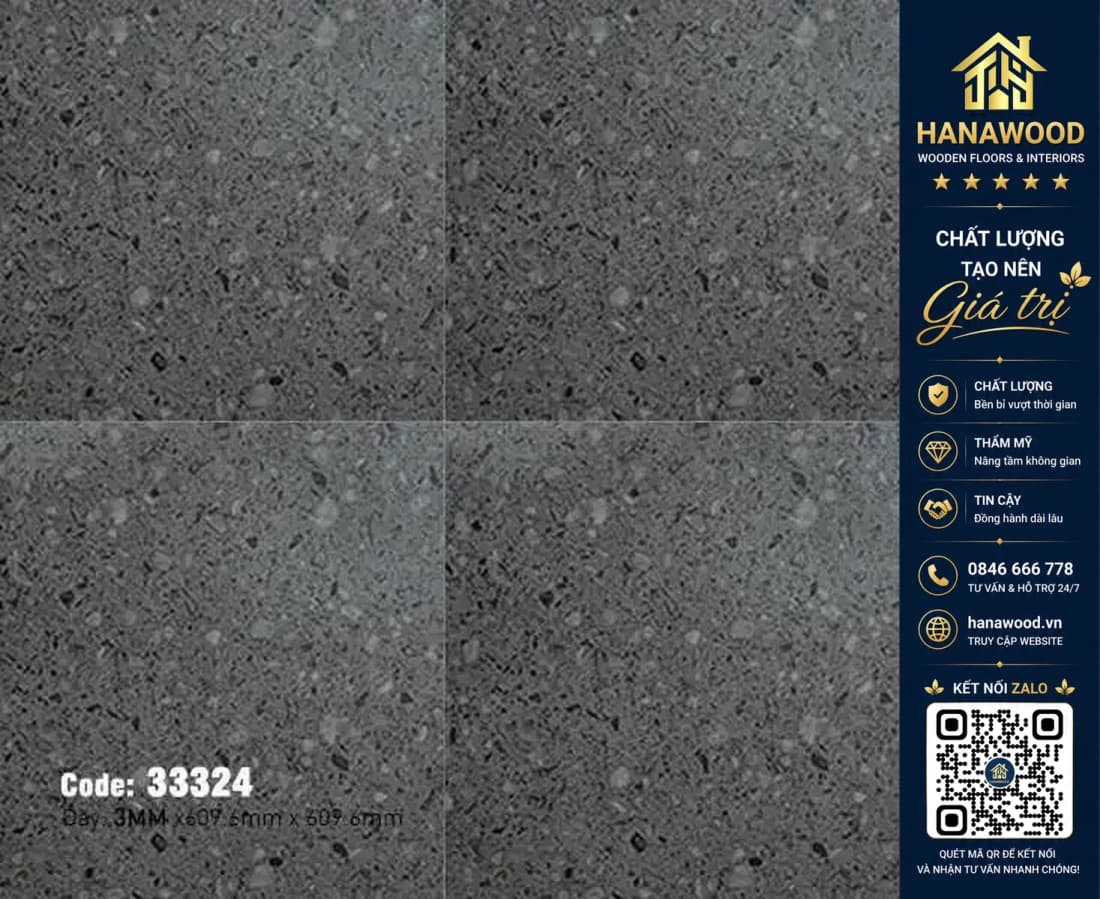 Hình ảnh Sàn Nhựa Dán Keo Vân Đá Mài Terrazzo MSFloor 33324 Dày 3mm
