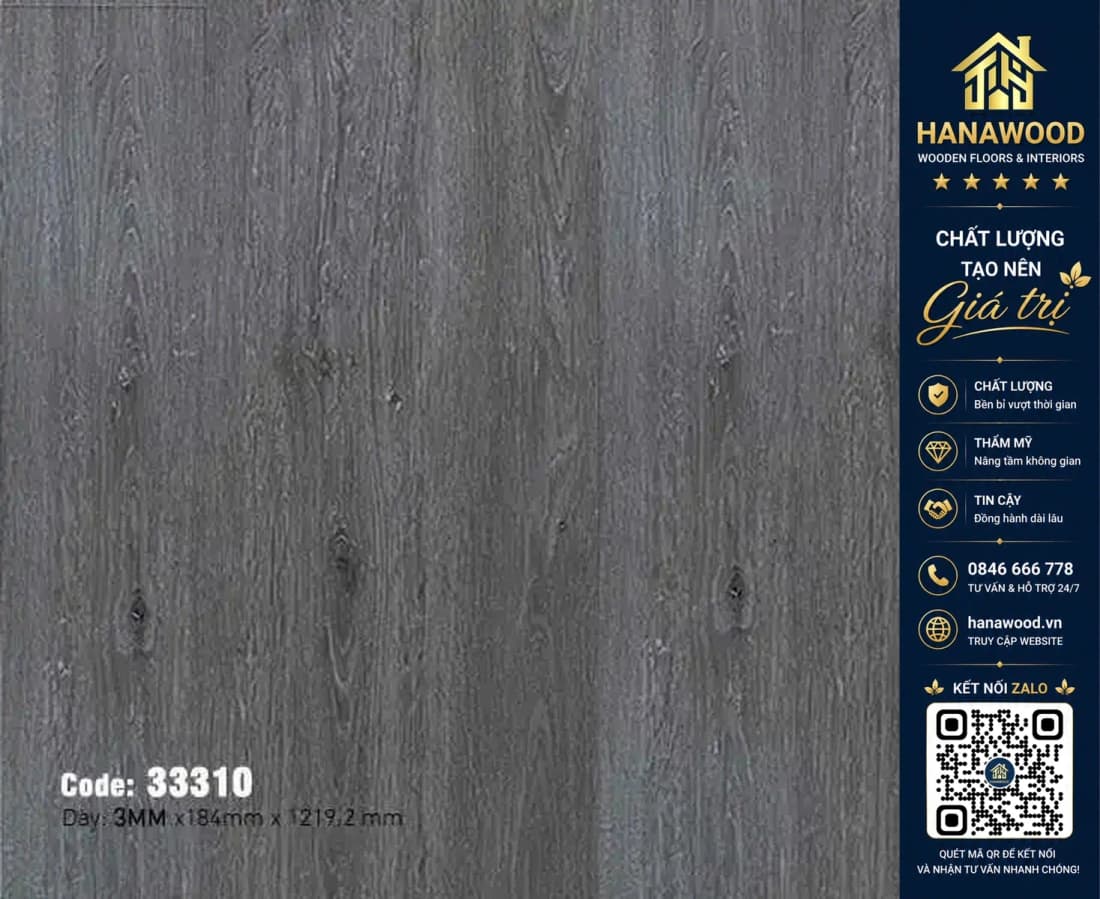 Hình ảnh Sàn Nhựa Vinyl Dán Keo Vân Gỗ MSFloor 33310 Dày 3mm