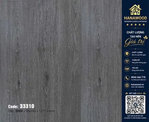 Hình ảnh Sàn Nhựa Vinyl Dán Keo Vân Gỗ MSFloor 33310 Dày 3mm