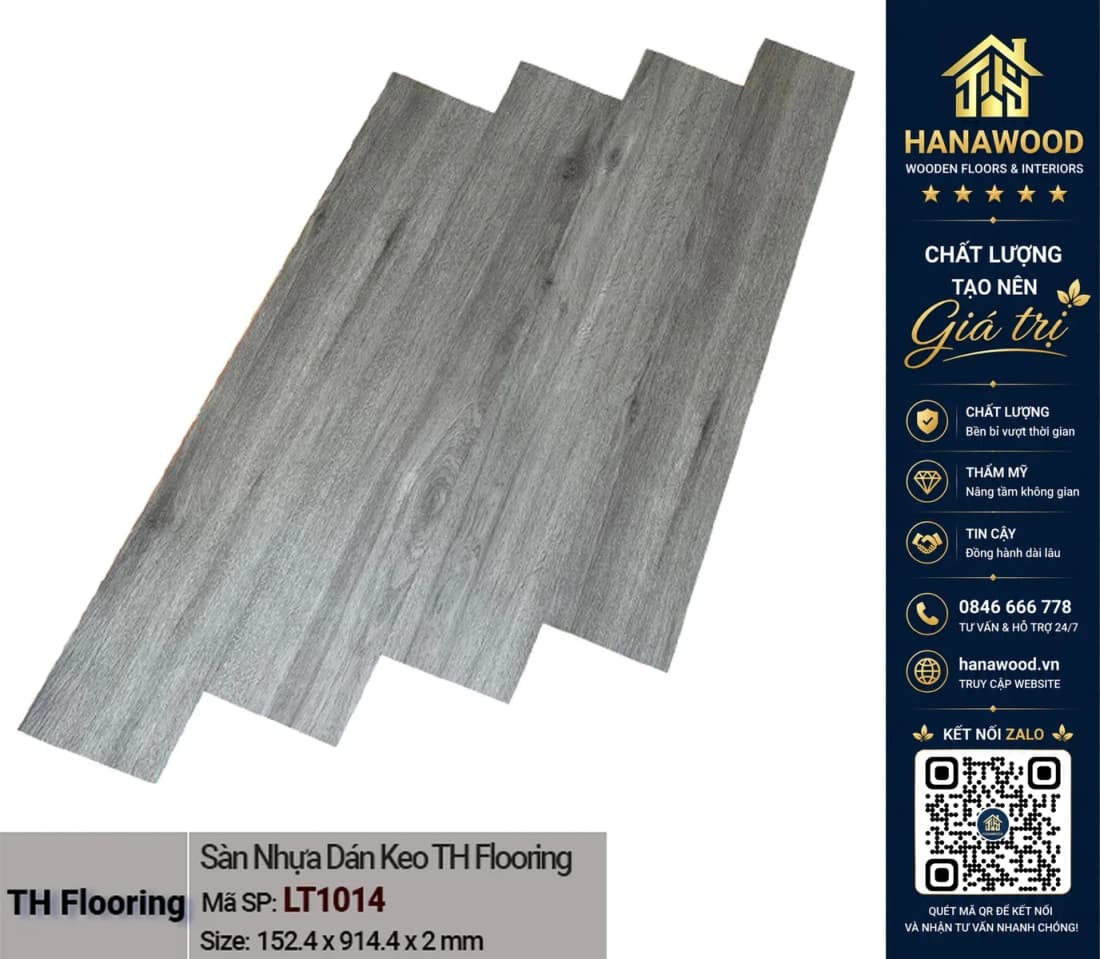 Hình ảnh Sàn Nhựa Dán Keo THFloor Taiwan LT1014 Dày 2mm