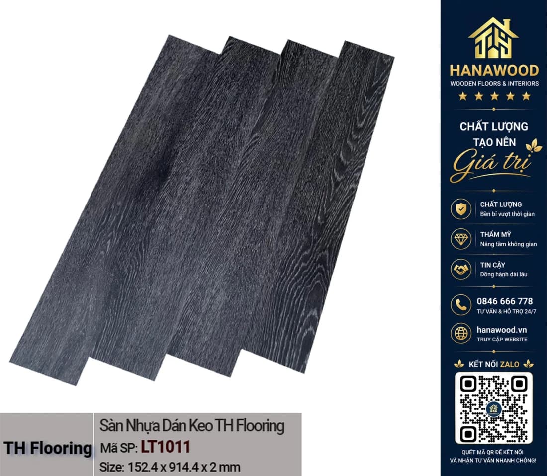Hình ảnh Sàn Nhựa Dán Keo Giá Rẻ THFloor LT1011 Dày 2mm