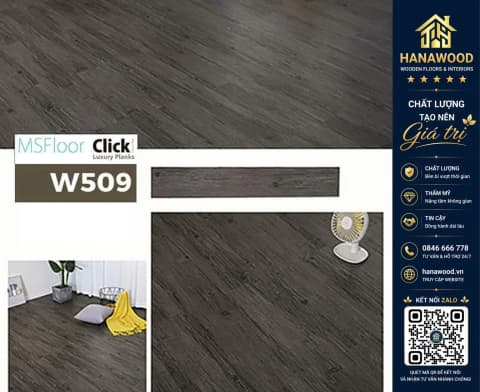 Sàn Nhựa Giả Gỗ Bóc Dán MsFloor W509
