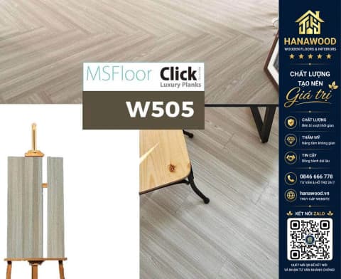 Sàn Nhựa Giả Gỗ Bóc Dán MsFloor W505