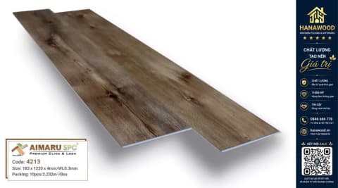 Sàn Nhựa Giả Gỗ Hèm Khóa Aimaru 4213