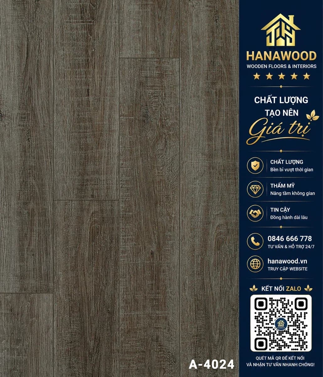 Sàn Nhựa Dán Keo Aimaru A4024 Dày 3mm