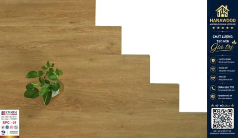 Hình ảnh Sàn Nhựa Giả Gỗ Hèm Khoá Charmwood SPC-01 6mm