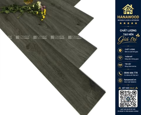 Hình ảnh Sàn Nhựa Giả Gỗ Hèm Khóa Charmwood SPC-07 6mm