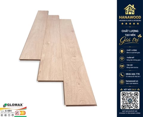 Sàn Gỗ Công Nghiệp Glomax G084 8mm