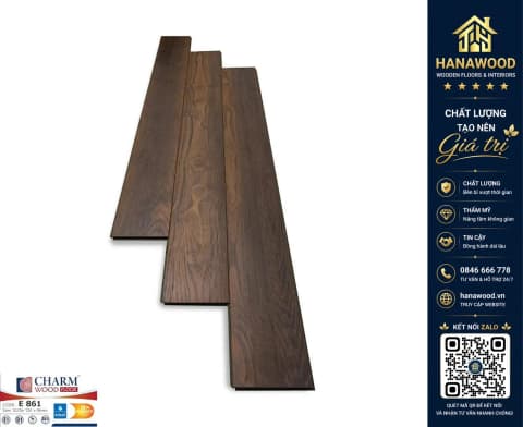 Sàn Gỗ Charmwood Việt Nam E861 Dày 8mm