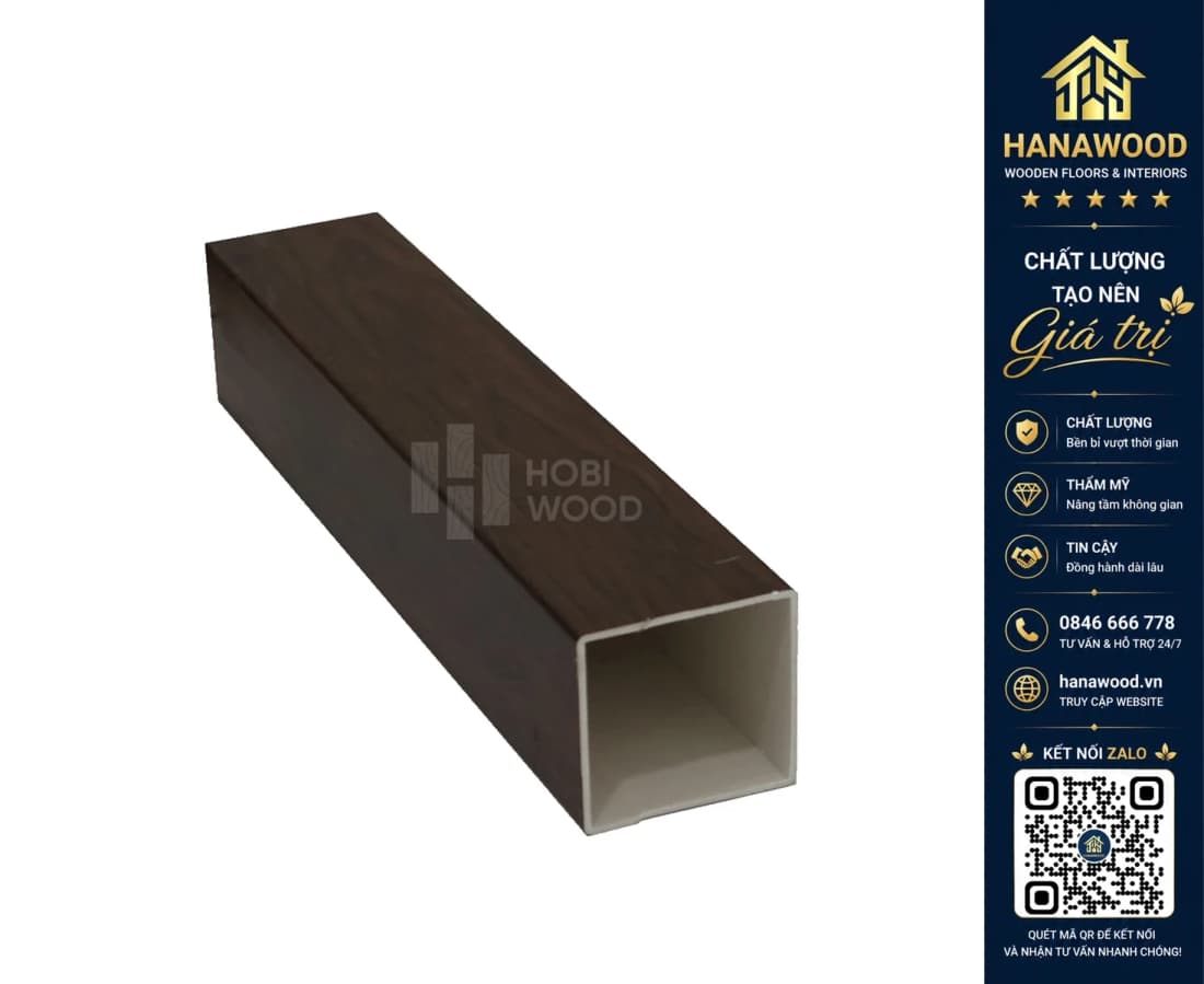 Thanh Lam Nan U Trần Nhựa Giả Gỗ Hobiwood 60x40 HC64