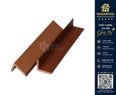 Nẹp Chữ V40x60 Ngoài Trời Hobiwood HB60G40 Maple-Leaf Red