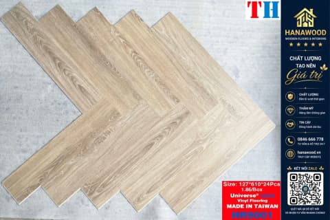 Hình ảnh Sàn Nhựa Hèm Khoá Xương Cá 4mm THFloor HR9001