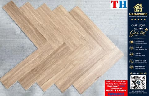 Hình ảnh Sàn Nhựa Hèm Khoá Xương Cá 4mm THFloor HR9003