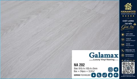 Sàn Nhựa Dán Keo Galamax 2mm NA202