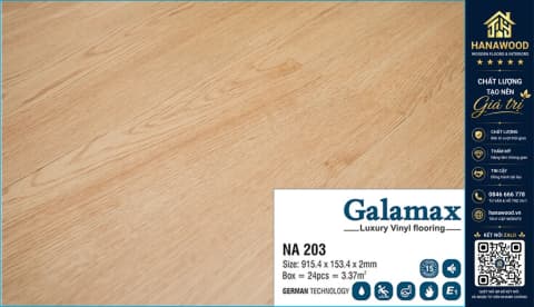 Sàn Nhựa Dán Keo Galamax 2mm NA203
