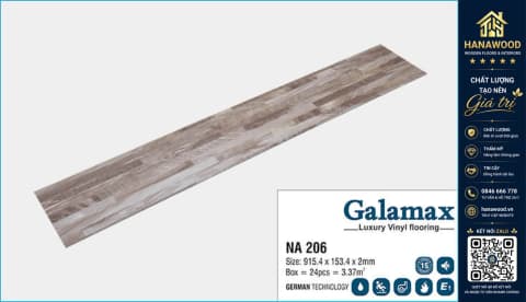 Sàn Nhựa Dán Keo Galamax 2mm NA206