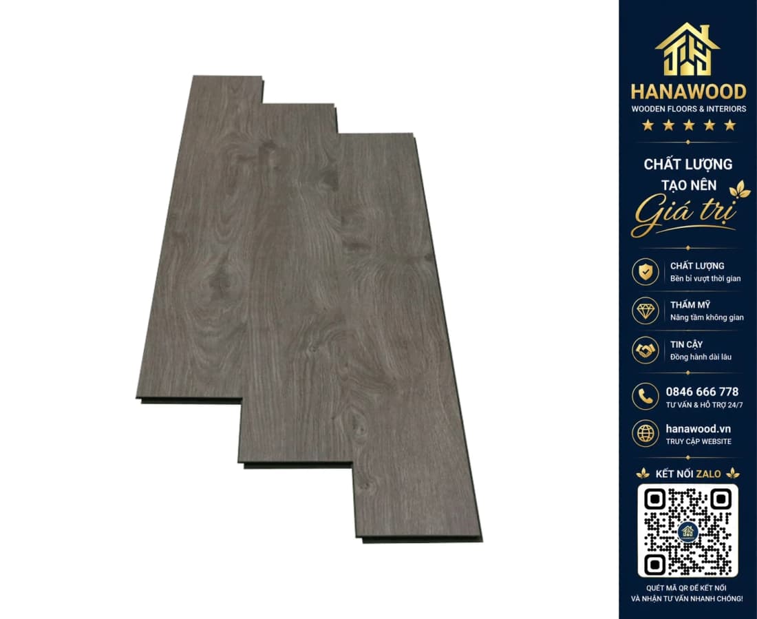 Sàn Gỗ Công Nghiệp Glomax Aqua A813 12mm