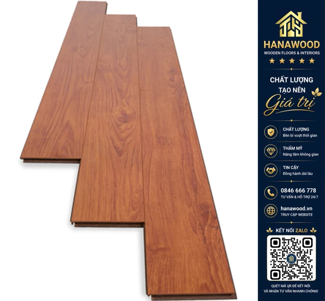Sàn Gỗ Công Nghiệp Glomax G127 12mm