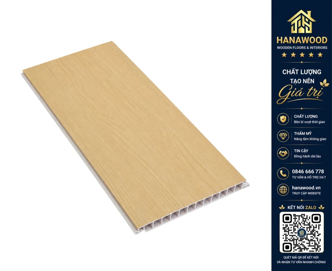 Sàn Nhựa Chịu Lực Glotex 3LBF01 23mm Vân Vàng Sồi Nhạt