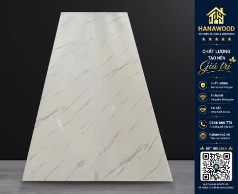 Hình ảnh Ốp Tường Tấm Nhựa PVC Giả Đá Vân Mây HobiWood VD2616