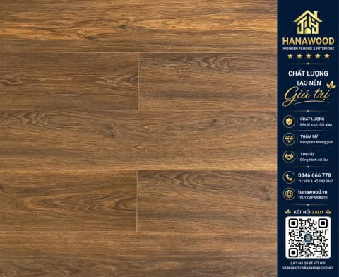 Sàn Gỗ Công Nghiệp Malaysia Robina Aqua AQ6428 8mm