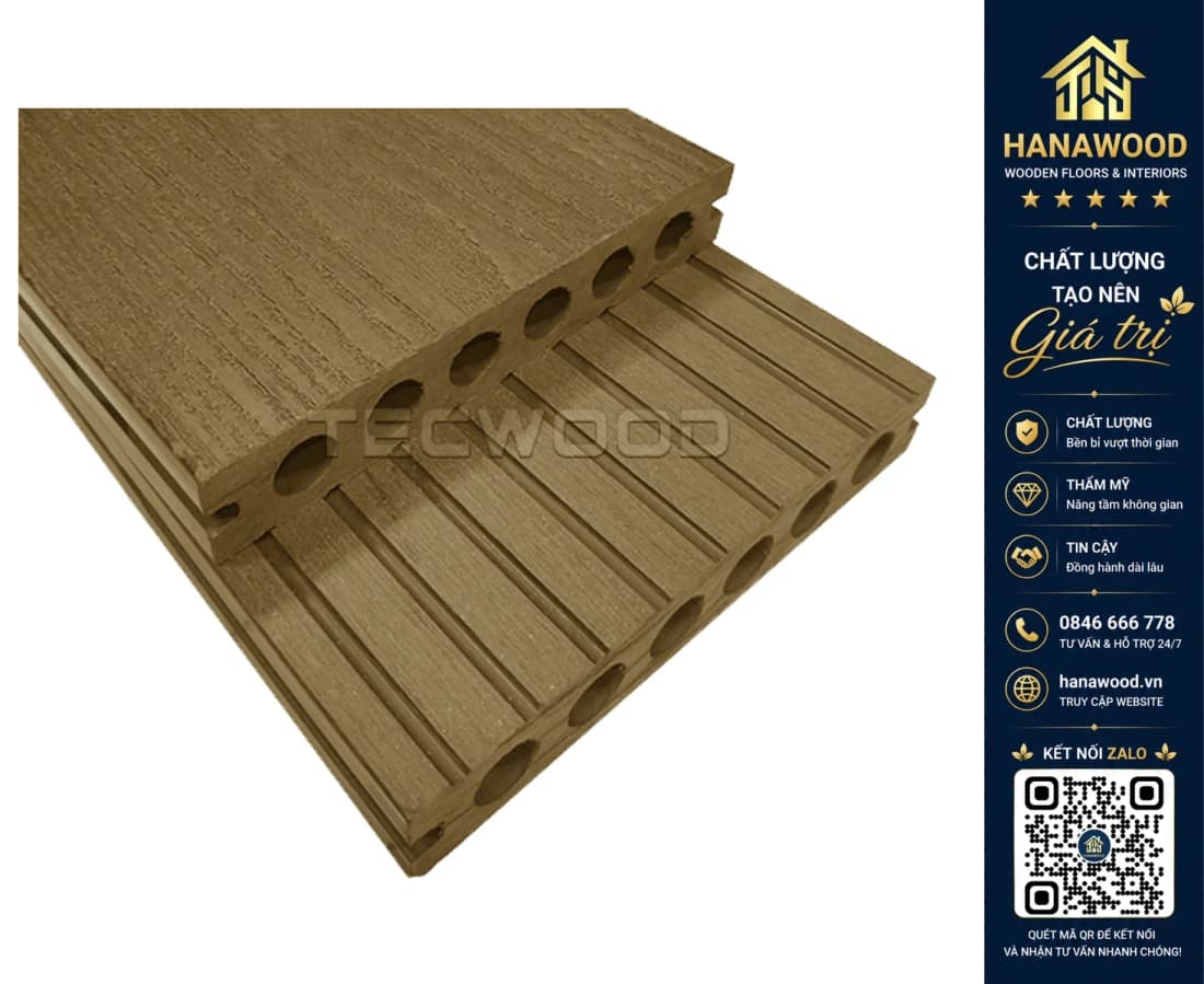 Sàn Hồ Bơi Ngoài Trời 6 Lỗ Tròn Tecwood TWT140 Sandy
