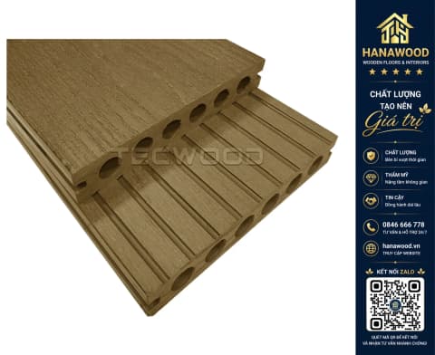 Sàn Hồ Bơi Ngoài Trời 6 Lỗ Tròn Tecwood TWT140 Sandy