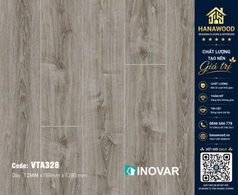 Sàn Gỗ Công Nghiệp Inovar VTA328 12mm