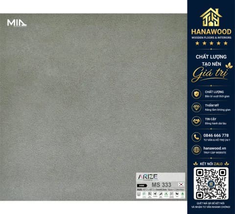 Hình ảnh Sàn Nhựa Vinyl Dán Keo Vân Đá ARIZE MS333 Dày 3mm