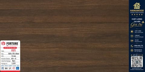 Sàn Gỗ Công Nghiệp Fortune F871 Dày 8mm