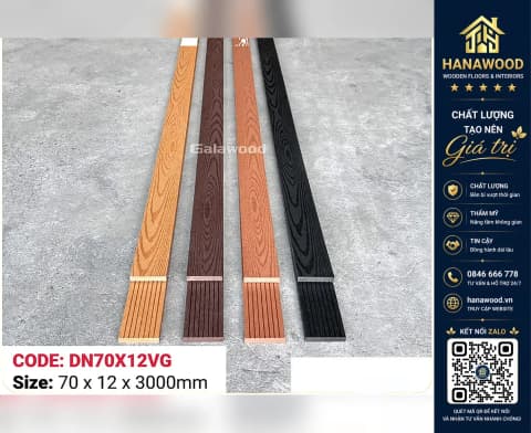Thanh Lam Đa Năng Ốp Cửa Cổng Galawood DN70X12VG