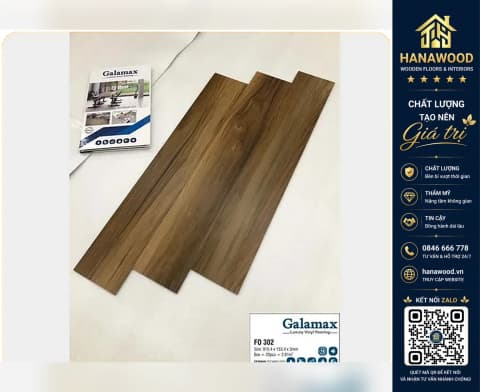 Sàn Nhựa Dán Keo Galamax 3mm FO302