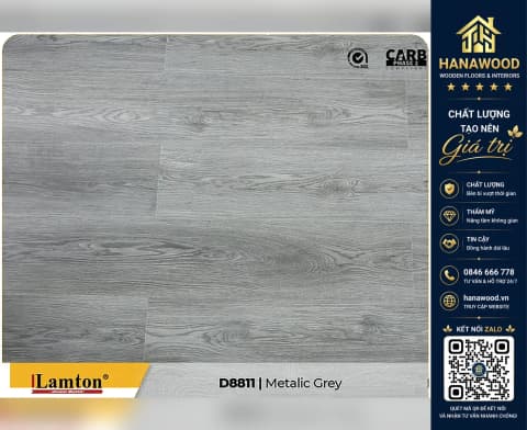 Sàn Gỗ Công Nghiệp Lamton D8811 8mm
