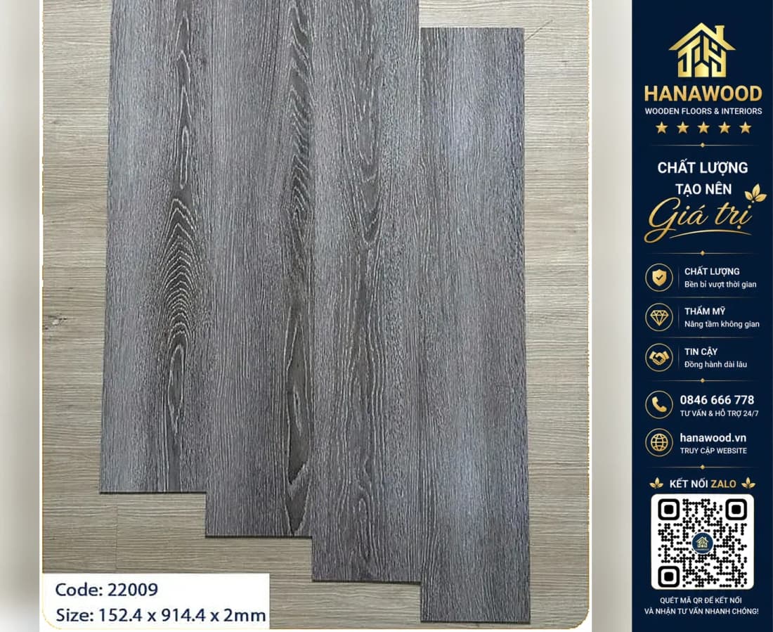 Hình ảnh Sàn Nhựa Dán Keo Giá Rẻ MSFloor 22009 Dày 2mm