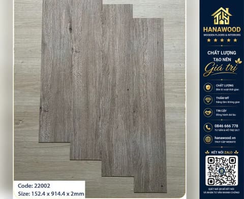 Hình ảnh Sàn Nhựa Dán Keo Vân Gỗ MsFloor 22002 Dày 2mm
