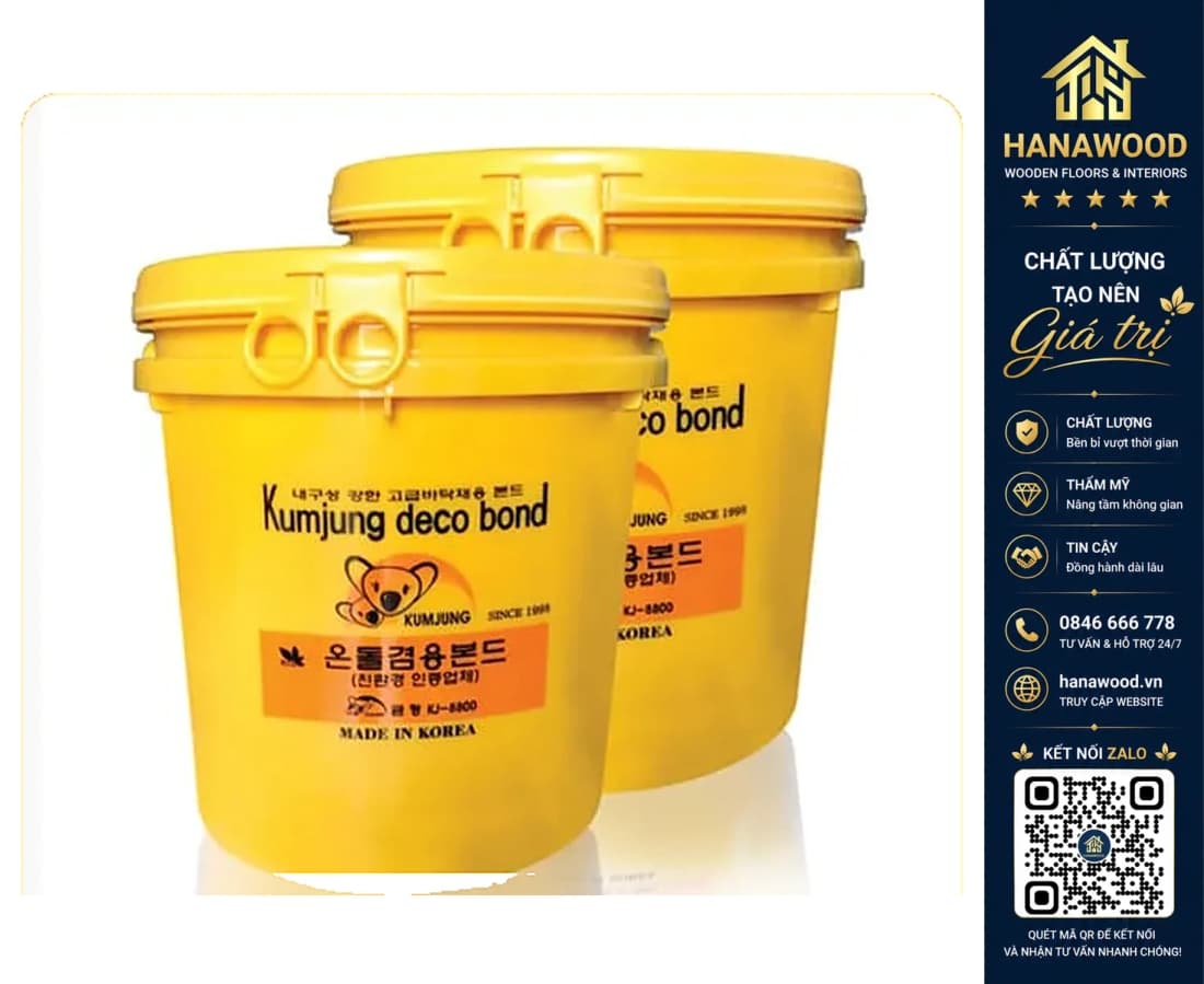 Keo Dán Sàn Nhựa Thùng 15Kg