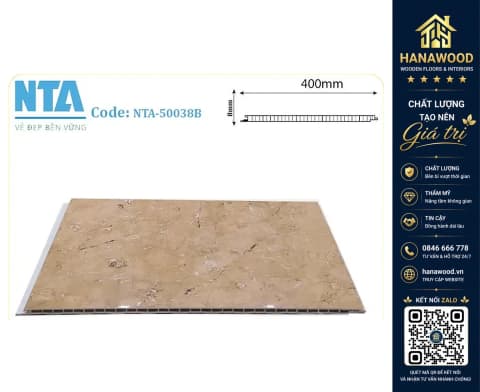 Tấm Nhựa Ốp Tường Nano Vân Đá NTA 50038B