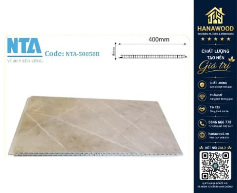 Tấm Nhựa Ốp Tường Nano Vân Đá NTA 50058B