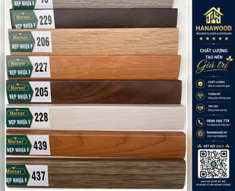 Nẹp F kết thúc sàn id 1434 8 x 30 x 2700mm