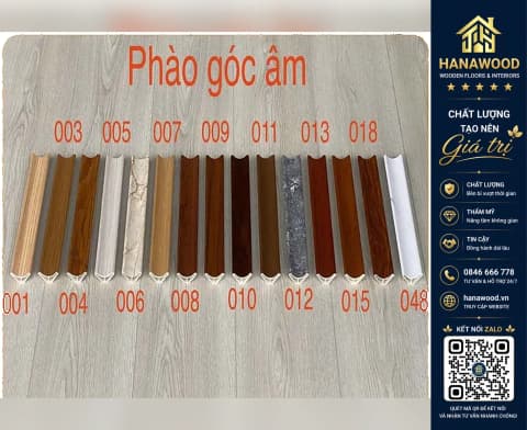 Phào góc âm nhựa giả gỗ Kosmos mã GA40X20 (Lam Sóng Nano) 40 x 20 x 3000 mm