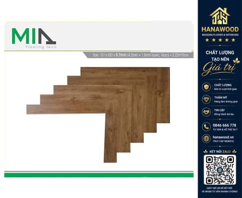 Sàn Nhựa Hèm Khoá Xương Cá MIA MA XC03