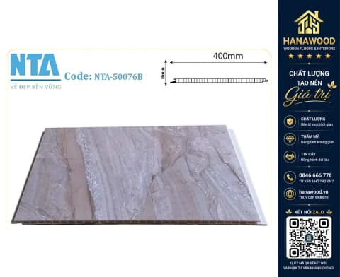 Tấm Nhựa Ốp Tường Nano Vân Đá NTA 50076B