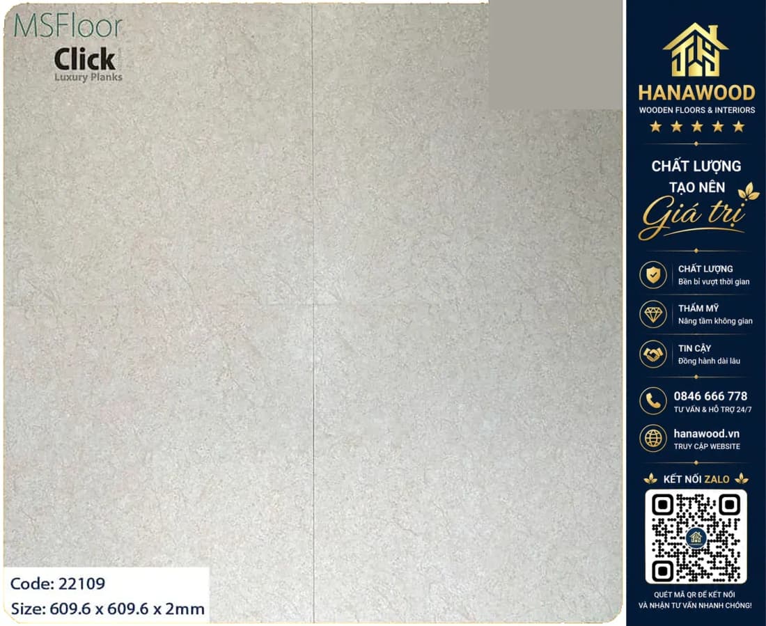 Hình ảnh Sàn Nhựa Vinyl Dán Keo Vân Đá MSFloor 22109 Dày 2mm