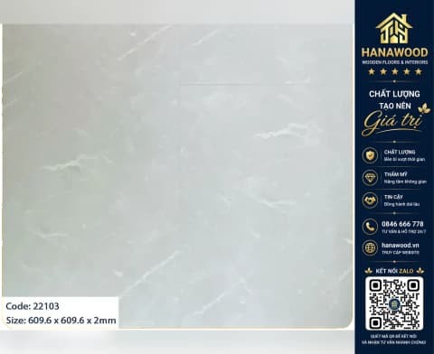 Hình ảnh Sàn Nhựa Dán Keo Giả Vân Đá Giá Rẻ MSFloor 22103