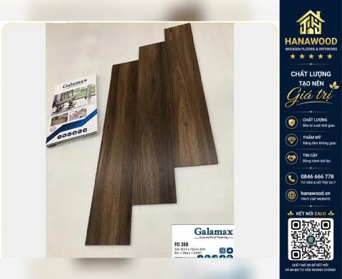 Sàn Nhựa Dán Keo Galamax 3mm FO308